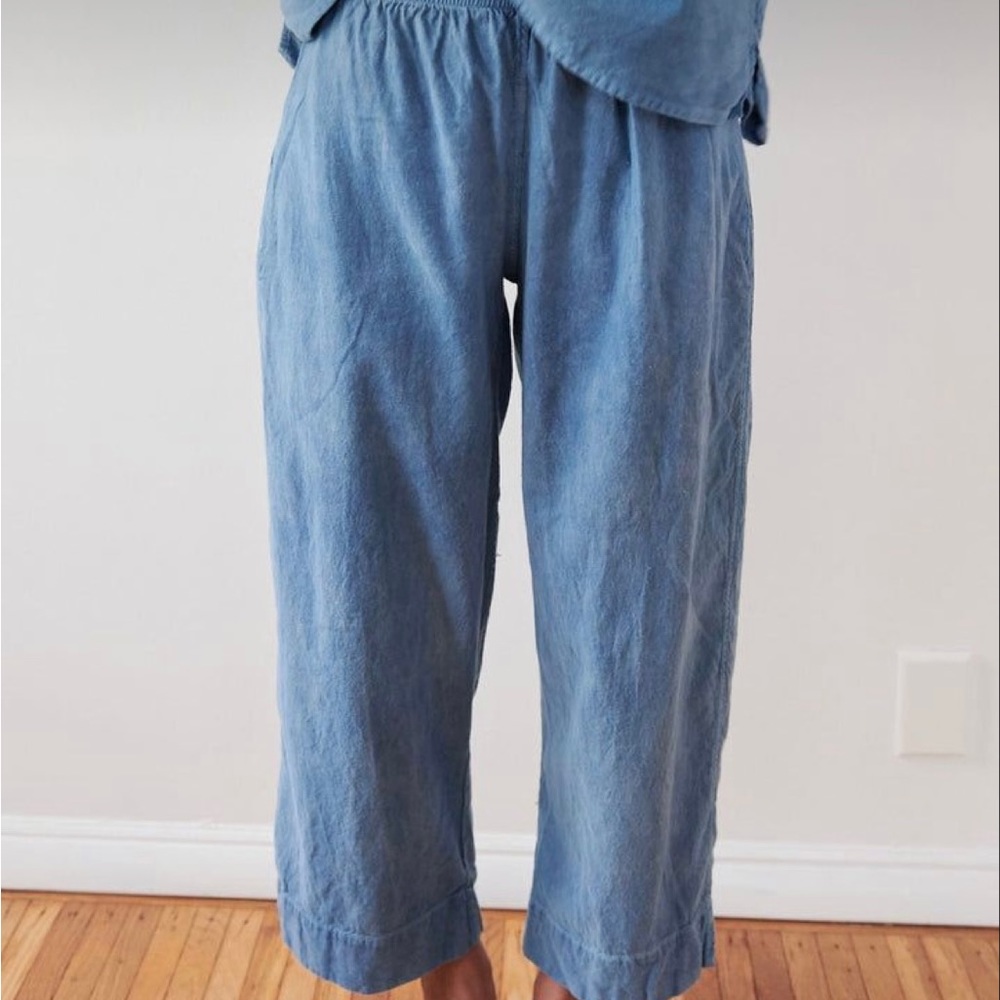 Wol Hide Oxford Trousers Indigo Small